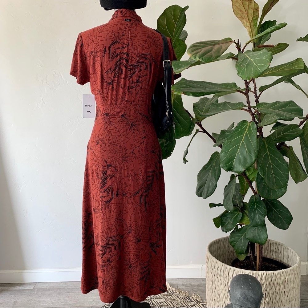 🔥🔥RVCA - BUTTON DOWN MIDI DRESS🔥🔥 - Picture 6 of 8